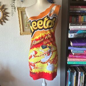 Cheetos Size Medium women’s Cheeto bag Dress HALLOWEEN COSTUME